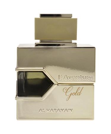 Al Haramain L'Aventure Gold - Arabian Perfume for Women - Long Lasting Perfume for Women - Floral Woody Fragrances - Eau de Parfum for Women - 3.4 oz - Buy Online on GoSupps.com