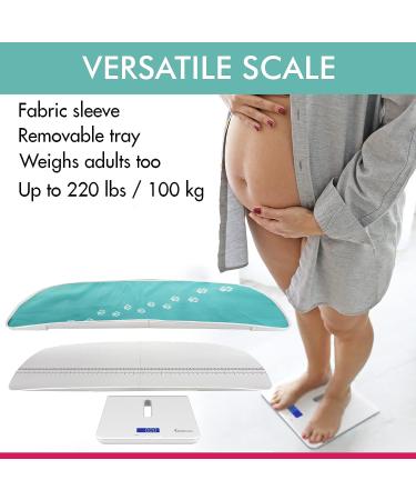 Adamson A50 Pet and Baby Scale 2023 - Digital Scale for Cats Dogs Rabbits - Up to 220 lb / 100 kg - Buy Online on GoSupps.com