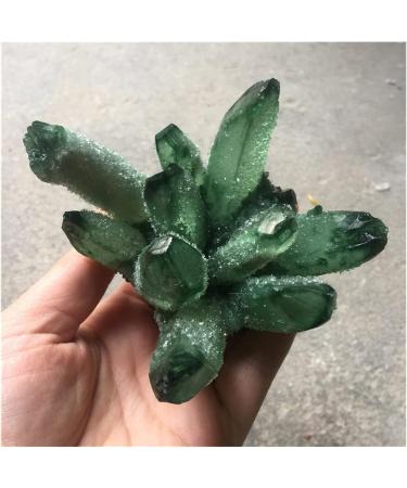Natural Crystal Rough 1 pcs Beautiful Green Ghost Phantom Quartz Crystal Cluster Rock Stones Crystals Reiki Specimen Minerals Reiki Decoration 400-500g - Buy Online on GoSupps.com