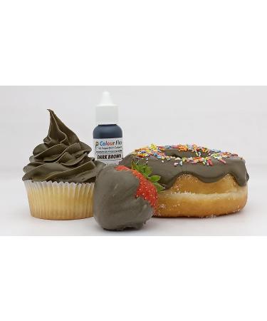 Dark Brown Oil-Based Food Coloring Gel - 15ml | Ideal for Buttercream, Chocolate, Fondant, and More - Buy Online on GoSupps.com