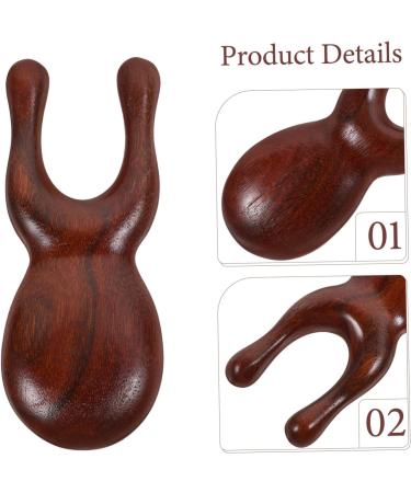 Buifulsic Hand & Facial Massager | Shiatsu Massage Roller & Travel Tool for Nose Scraping | Wooden Ridge Scratch Board - Buy Online on GoSupps.com