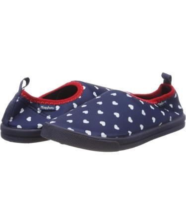 Playshoes Boys Unisex Aqua Shoes Slippers - Hearts Design 26.5/27 EU - Marine - Perfect for Kids' Water Activities - Buy Online on GoSupps.com