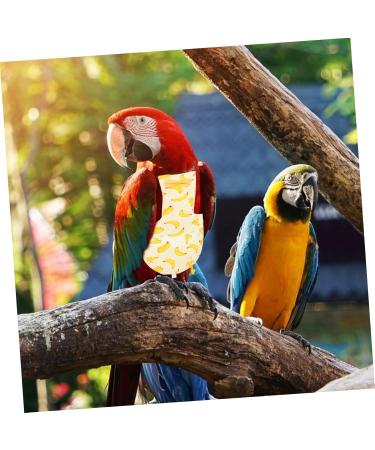 PopetPop Parrot Pilot Diapers - 2 Parts Airsuit for Birds | Yellow Bird Flight Suit & Costume - Buy Online on GoSupps.com