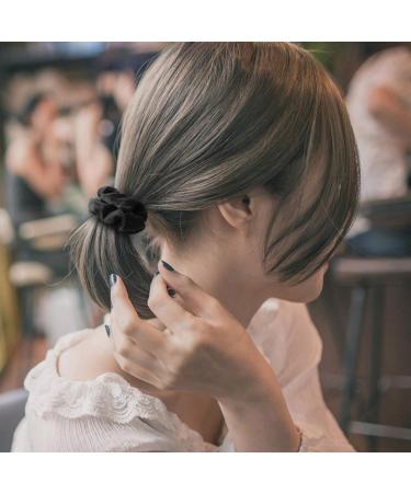 Fbbules 12-Piece Velvet Scrunchies Set | Colorful Elastic Hair Ties for Women & Girls | Best Hair Bands for Ponytails - Buy Online on GoSupps.com