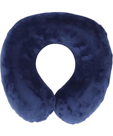 Cyllde Self-Bladable Travel Cushion | U-Shaped Neck Support | Dark Blue & Gray | Portable & Comfortable for Sleeping | International Shipping - Buy Online on GoSupps.com