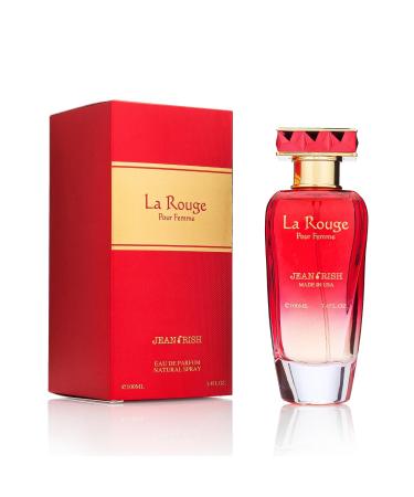 Jean Rish La Rouge Eau De Parfum - Perfume for Women (3.4 Fl Oz / 100ml) with Mango Jasmine & Vanilla Notes - Long Lasting and Luxury Fragrance - Buy Online on GoSupps.com
