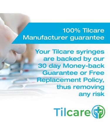 Tilcare U40 Pet Insulin Syringes 29G 0.5cc 12.7mm 100-Pack - Latex-Free Diabetic Syringes - Ultra Fine Sterile Medical Syringe for Diabetes - Buy Online on GoSupps.com