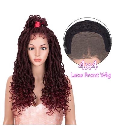 Style Icon 24 Inch Faux Locs Wig for Black Women - 4X4 Free Part Long Twist Synthetic Hair | T4/118 Color - Pack of 1 - Buy Online on GoSupps.com