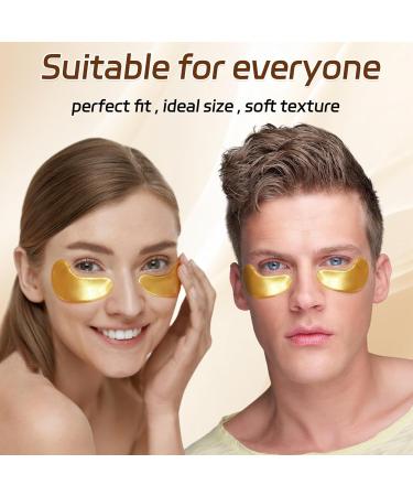 50 Pairs 24k Gold Under Eye Patches - Collagen Eye Masks for Dark Circles & Puffiness | Reduce Wrinkles & Revitalize Skin - Buy Online on GoSupps.com