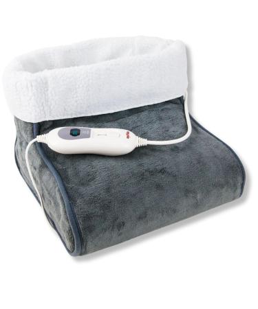 Grafner 100 watts of electrical foot warmers with 3 temperature levels and teddy feed washable automatic switch -off never again cold feet gray again