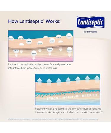 Lantiseptic Moisturizing Daily Care Skin Protectant | 30% Lanolin Barrier Cream for Incontinence | Paraben Free | 14 oz Jar - Ideal for Sensitive Skin International Shipping Available - Buy Online on GoSupps.com