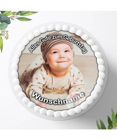 Essential photo for cakes torten picture children's birthday cake leaks with your own photo and text freely design - super quality 9533