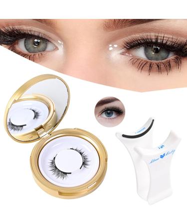 No Glue False Eyelashes False Reusable Lashes - Natural Look No Glue Needed Magnetic Beauty Accessory Effortless Application For Women & Girls - Buy Online on GoSupps.com