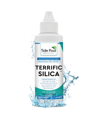 Tide Pool Naturals Gluten Free Terrific Silica Supplements and Trace Mineral Drops to Support Joints Muscles and Brain (4 fl oz) 4 Fl Oz (Pack of 1)