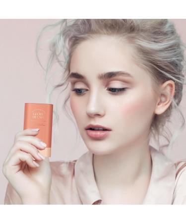 Cream Makeup Blushess - Blushes Stick Cream for Cheeks and Lips Rotating Design Makeup Blushes Stick Waterproof Long Lasting Cheek Tint For Women Girls Mature Skin Pochy 01 - Buy Online on GoSupps.com