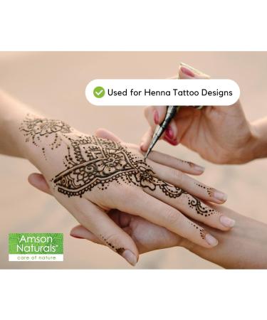 Natural Henna Powder 8oz / 230 g / 0.5 lb (Mehndi) - 100% Pure & Natural by Amson Naturals 230 g (Pack of 1) - Buy Online on GoSupps.com