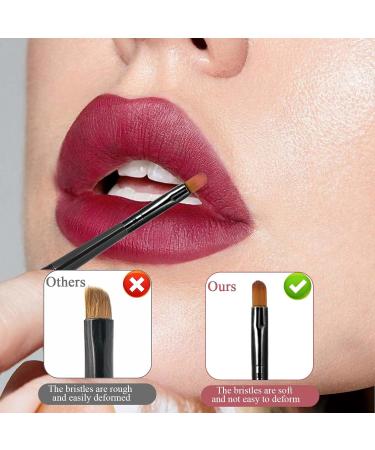 2 PCS Retractable Lip Brush Set | Portable Lipstick Applicator for Travel | Mini Reusable Makeup Brush for Women & Girls - Buy Online on GoSupps.com