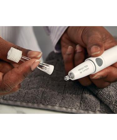 Lumi 360 Round Head Sonic Electric Toothbrush for Adults - LED Microfiber Bristles, Gentle Sonic Technology, Vibrating, 4 Brush Heads - 5 Piece Set - Buy Online on GoSupps.com