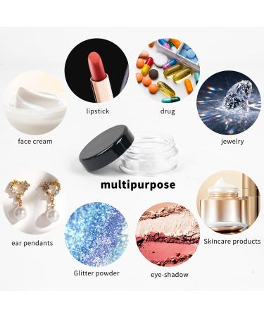 Sgehai 16-Piece Transparent 15ml Jars with Lids - Perfect for Lip Balm Creams & More - Empty Storage Solutions for Your DIY Projects - Buy Online on GoSupps.com