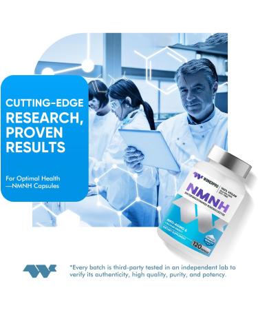 NMNH (NMN Supplement Alternative) 1000mg Per Serving NAD Supplement to Boost NAD+ Levels as We Age for Anti Aging Energy Focus - 120 Capsule 120 Count (Pack of 1) - Buy Online on GoSupps.com