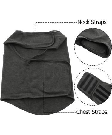 Wingfly Dog Coat Calm Vest - Stress Relief Shirt for Dogs | Anxiety Jacket for Fearful Pets (Large Gray) - Buy Online on GoSupps.com