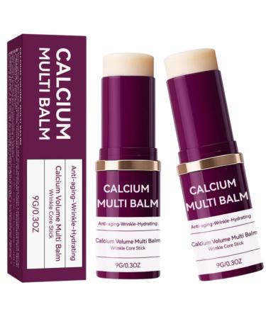 2 pieces Cemenrete calcium volume multi balm wrinkle bounce multibalm collagen moisturizing stick Korean antiaging collagen moisturizer stick firming Korean skin care stick suitable