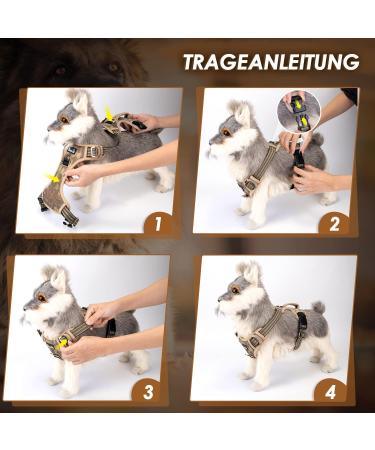 Eyin Adjustable Dog Harness for Small Dogs - Breathable Reflective Padded with Handle & Front Bracket (Camouflage Size S) - International Shipping Available - Buy Online on GoSupps.com