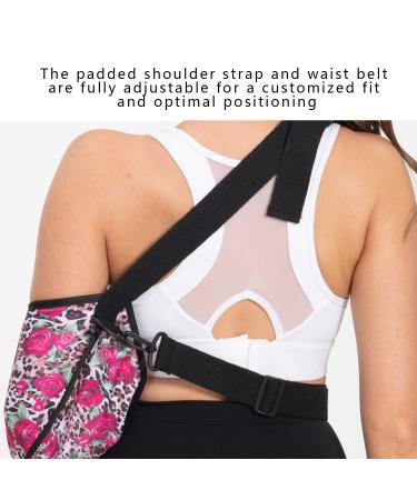 Breathable Arm Sling with Waist Belt | Comfortable Elbow Brace for Women | Ideal for Shoulder & Elbow Injuries | Rose Color - Buy Online on GoSupps.com