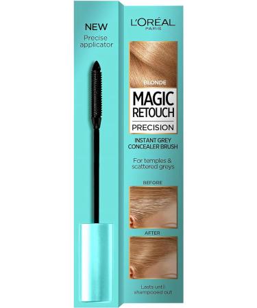 Loreal Grey Hair Cover Up Concealer Blonde Instant Grey Coverage Root Touch Up Hair Mascara to Cover Grey Hair Between Coloring - with Easy To Apply Precision Brush Kit - 2 Pack Plus Cheeroo Magnet 8 ml (Pack of 2) - Buy Online on GoSupps.com