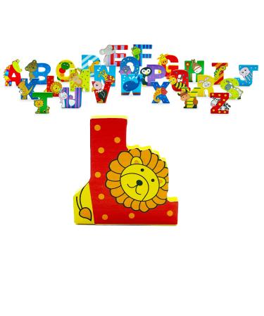 Wooden Letters by Orange Tree Toys Letter L for Lion - Alphabet Animals Letters for Personalised Baby Name Toy Box Door Wall Decorations - Safari Nursery Decor Boys Girls Bedroom Accessories