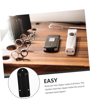 Didiseaon Clipper Stand Display Frame Clipper Holders for Barbers Professional Hair Clipper Professional Barber Clippers Wall Clipper Kickstand Stainless Steel Electric Easel 12.5x6cm Black - Buy Online on GoSupps.com