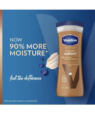 Vaseline Intensive Care Cocoa Radiant Lotion 10 oz - Pack of 6 | Moisturizing & Hydrating Skin Care for All Skin Types - International Shipping Available - Buy Online on GoSupps.com