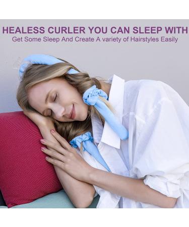 Heatless Silk Curling Band - Overnight DIY Curls for Long & Medium Hair | Locken Writer Hair Curler Set in Blue - Buy Online on GoSupps.com