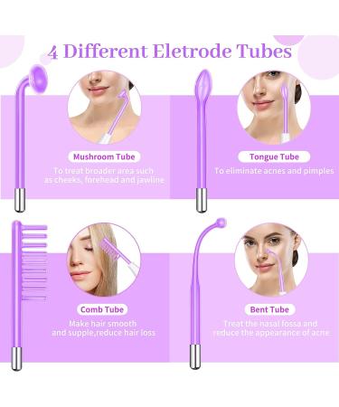High Frequency Facial Wand Set - 4 Piece Machine for Face, Eyes, Hair, Body - Buy Online on GoSupps.com