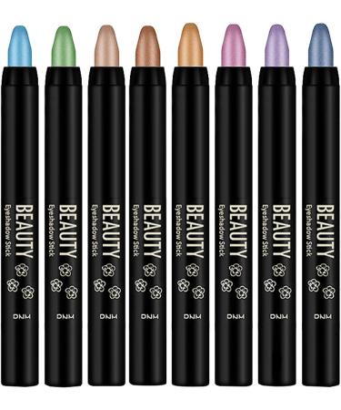 Cream Eyeshadow Stick Eye Glitter Sticks Set | Long-Lasting Smudge-Resistant Eye Shadow Stick Shimmer Cream Eyeshadow Pencil Blendable for Eyes 02 - Buy Online on GoSupps.com