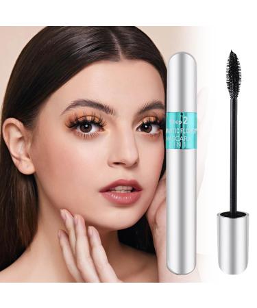 2 in 1 Tubing Mascara Black Volumizing and Lengthening 3D Natural Curling Eyelash Mascara Longer Waterproof Eye Makeup Lash Extensions Mascara (1 Pcs)