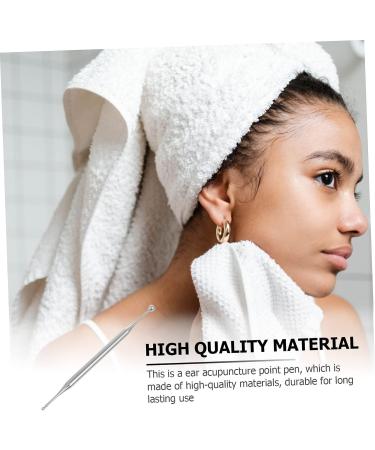 Healifty Facial Tools Auricular Probing Pen Set - Ear Manual Probe for Acupoint Detection and Massage - Silver, 2 Pcs - Buy Online on GoSupps.com