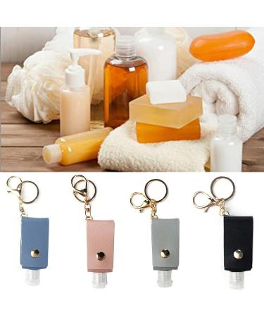 4-Pack Mini Empty Soap Dispenser Set Travel-Friendly 30ml Keychain & Shower Gel Containers in 4 Colors - Buy Online on GoSupps.com