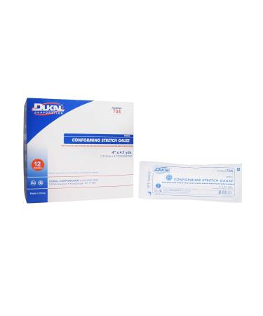 Dukal Conforming Bandage 4"x4.1 Yards - Sterile 1-Ply Roll | 96 Rolls/CS - International Shipping Available - Buy Online on GoSupps.com