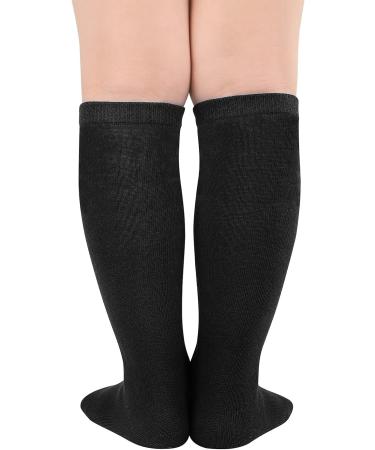 Kids Soccer Socks - Knee High Cotton Sports Socks for Boys & Girls - 1 Pack, Pure Black - Buy Online on GoSupps.com