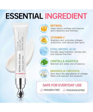 Instant Reduction of Eye Bags-Retinol Eye Cream Dark circles Relieves Dark Circles And Puffiness Youth Eye Cream: Smooth Wrinkles Hydrating Tightens The Delicate Skin Under The Eyes 0.7 OZ -PPP 1Pack-W - Buy Online on GoSupps.com