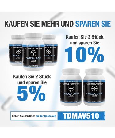 High-Dosed Omega 3 6 9 Capsules - 1000mg Softgels | 100 Count | Premium Fish Oil Sunflower & Flaxseed Oil with Vitamin E | 3+ Month Supply - Buy Online on GoSupps.com