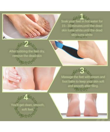 Double Sided Foot File Pedicure Foot Care Repair Tool Reusable Foot Scraper Hard Skin Remover Calluses Dead Skin Remover for Feet Foot Rasp File Foot Scrubber for Peel Wet Dry Cracked Feet Heel (Blue) - Buy Online on GoSupps.com