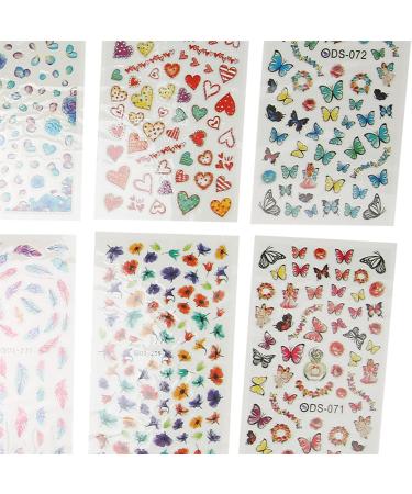 Nail Art French Tip Nail Guides Nail Design Nail Decals For Nail Art Nail Polish Stickers Watercolor Nail Stickers for Ultraviolet Gel for Artificial Nails - Buy Online on GoSupps.com