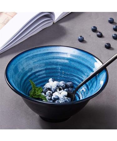 Accessories Kitchen Pantryware Multi Purpose/Salad Serveware serving bowls Mixing bowlLarge Capacity Salad Bowl Soup Bowl Ramen Noodle Bowl Mixing Bowl Fruit Snack Dessert Cereal Bowl Creative Ceramic 7.3 inches
