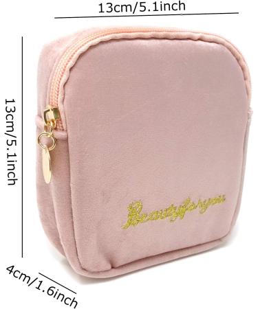 Honbay Classic Stylish Sanitary Napkin Bag Tampons Pouch Nursing Pad Holder - Pink - Buy Online on GoSupps.com