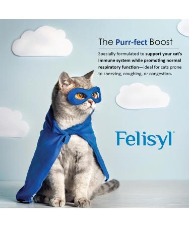 Felisyl L-Lysine Concentrate for Cats 2 oz Immune & Respiratory Support Supplement with DMG & Taurine Helps Relieve Sneezing Runny Nose Congestion Watery Eyes FHV-1 Symptoms Made in USA - Buy Online on GoSupps.com