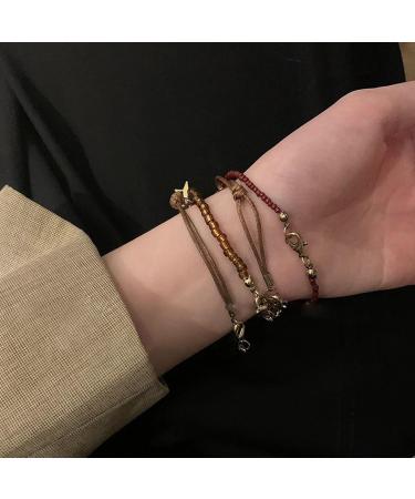 Handmade Bohemian Bracelet with Acrylic Pearls & Retro Design | Oralgo Jewelry for Fashionistas - Buy Online on GoSupps.com