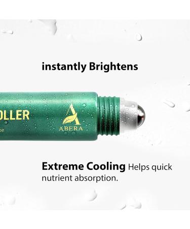 Abera Eye Roller Serum for Men Eye Bags Dark Circles & Puffiness Treatment Mint Essence with Vitamin C & Peptides 0.34 fl oz 3 Box - Buy Online on GoSupps.com