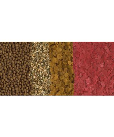 Tetra Goldfish Menu 4in1 Fish Feed Mix - Crisps Flakes Granules & Daphnia for Goldfish - 250ml Can (Pack of 2) | International Shipping Available - Buy Online on GoSupps.com
